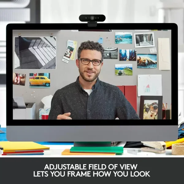 Logitech Brio 4K / Stream Ultra HD Video Calling, Optical Zoom Webcam  (Black) - Image 2