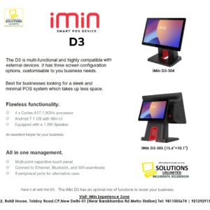 iMin D3-504 Smart Android POS Desktop